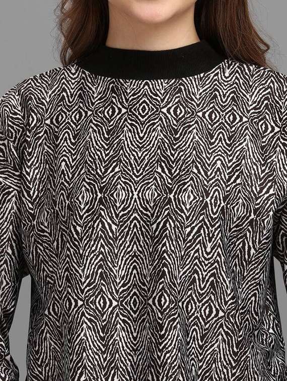 women printed long sleeves top and skirt co-ord set - 22558290 -  Standard Image - 1