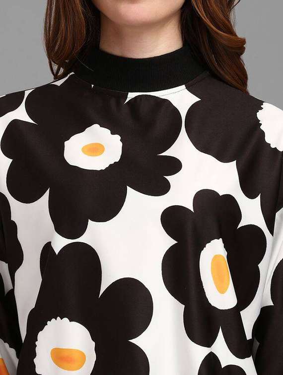 women printed long sleeves top and skirt co-ord set - 22558294 -  Standard Image - 1