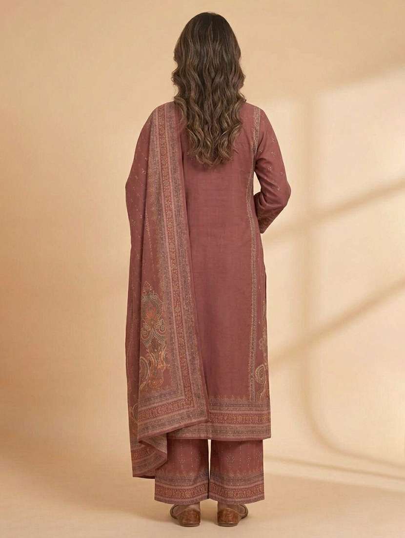 women printed long sleeve kurta pant with dupatta set - 22558335 -  Standard Image - 4