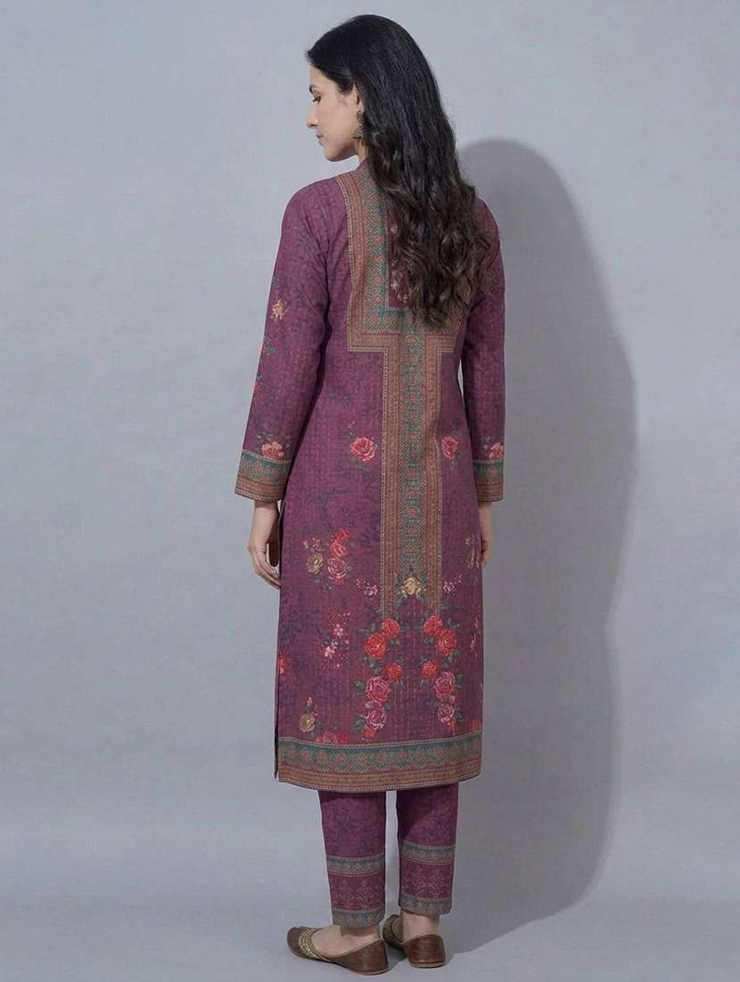 women printed long sleeve kurta pant with dupatta set - 22558336 -  Standard Image - 4