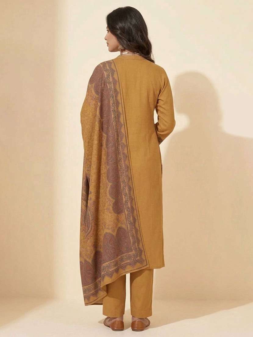 women printed long sleeve kurta pant with dupatta set - 22558337 -  Standard Image - 4