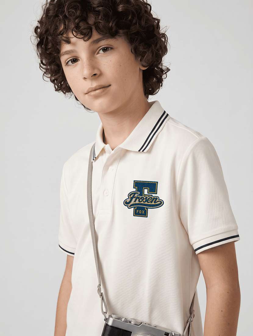 boys printed short sleeves polo t-shirt - 22558454 -  Standard Image - 1