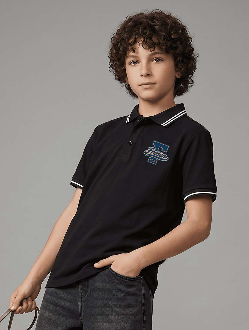 boys printed short sleeves polo t-shirt - 22558455 -  Standard Image - 1