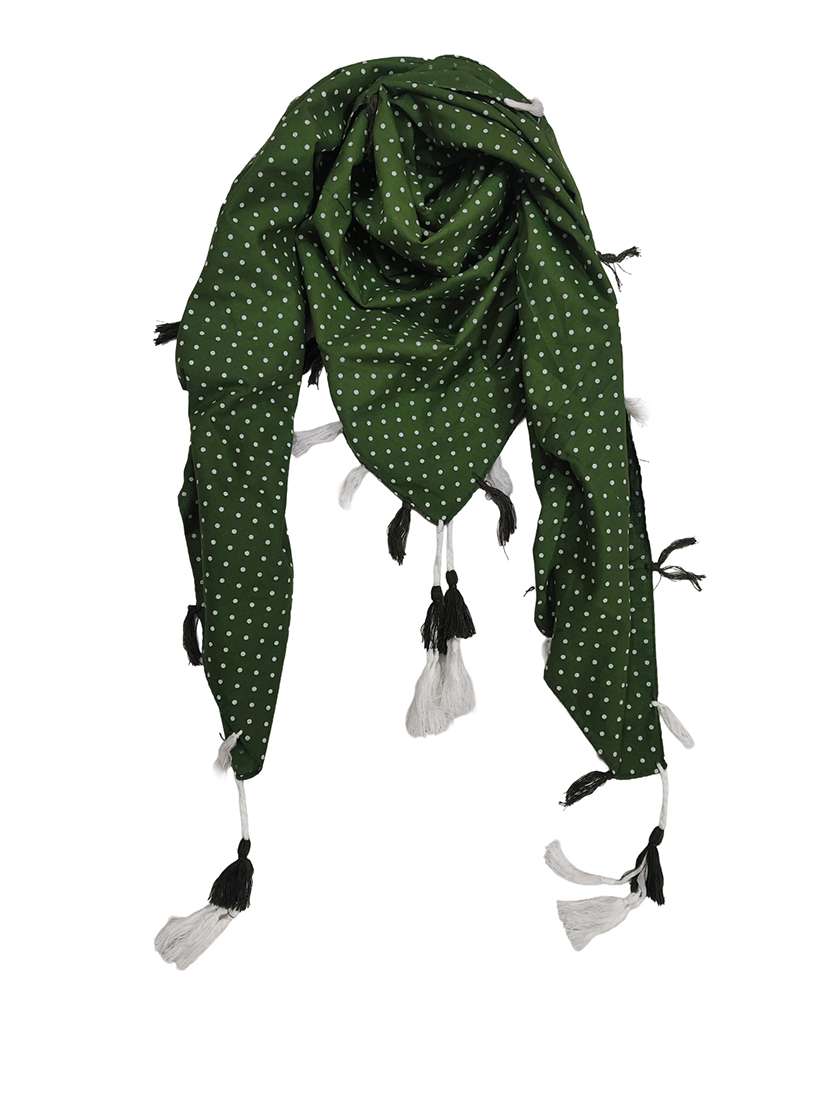 women printed scarf featuring with tassels - 22558506 -  Standard Image - 1