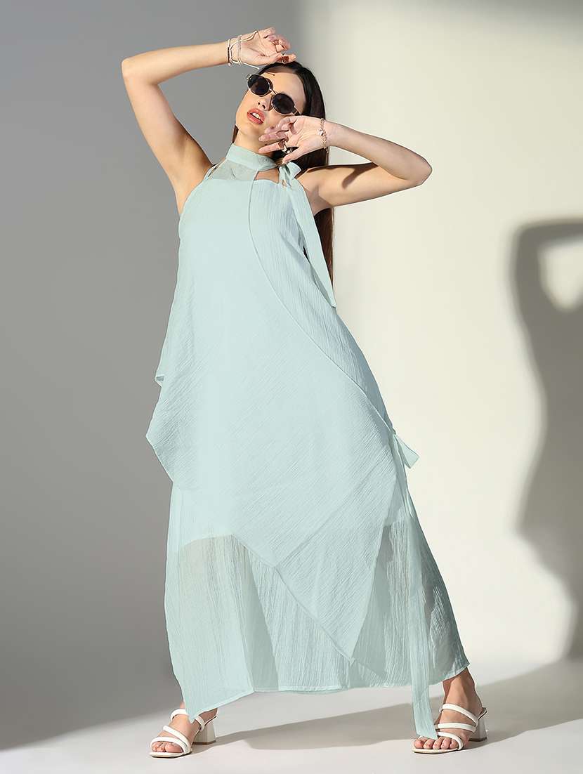 women solid sleeveless a-line dress - 22558628 -  Standard Image - 6