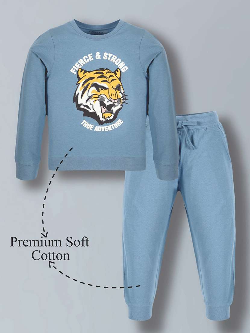 Boys Printed Long Sleeves Full Length Set - 22558755 -  Standard Image - 1