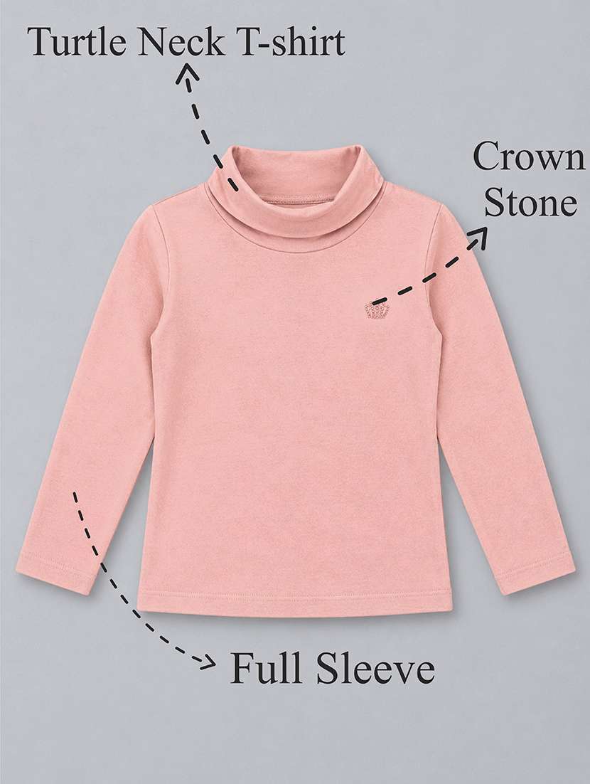 girls pack of 2 solid long sleeves regular tee - 22558799 -  Standard Image - 1