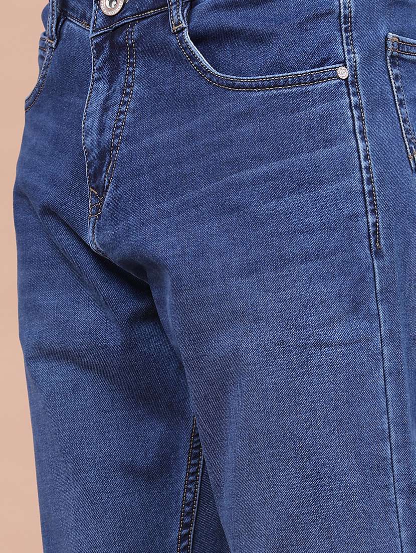 men washed mid rise full length tapered jeans - 22561406 -  Standard Image - 1