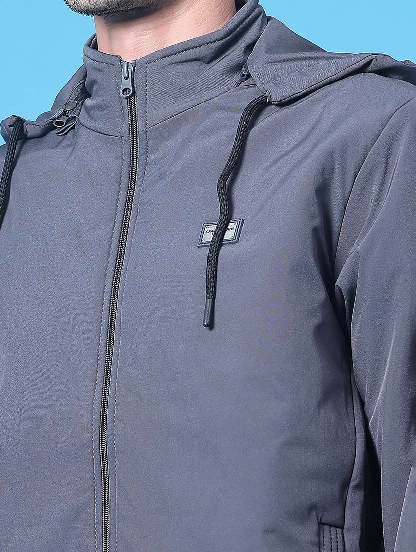 Men Solid Long Sleeve Bomber Jacket - 22562140 -  Standard Image - 1