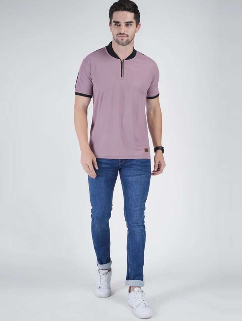 men solid short sleeves regular fit t-shirt - 22562713 -  Standard Image - 4