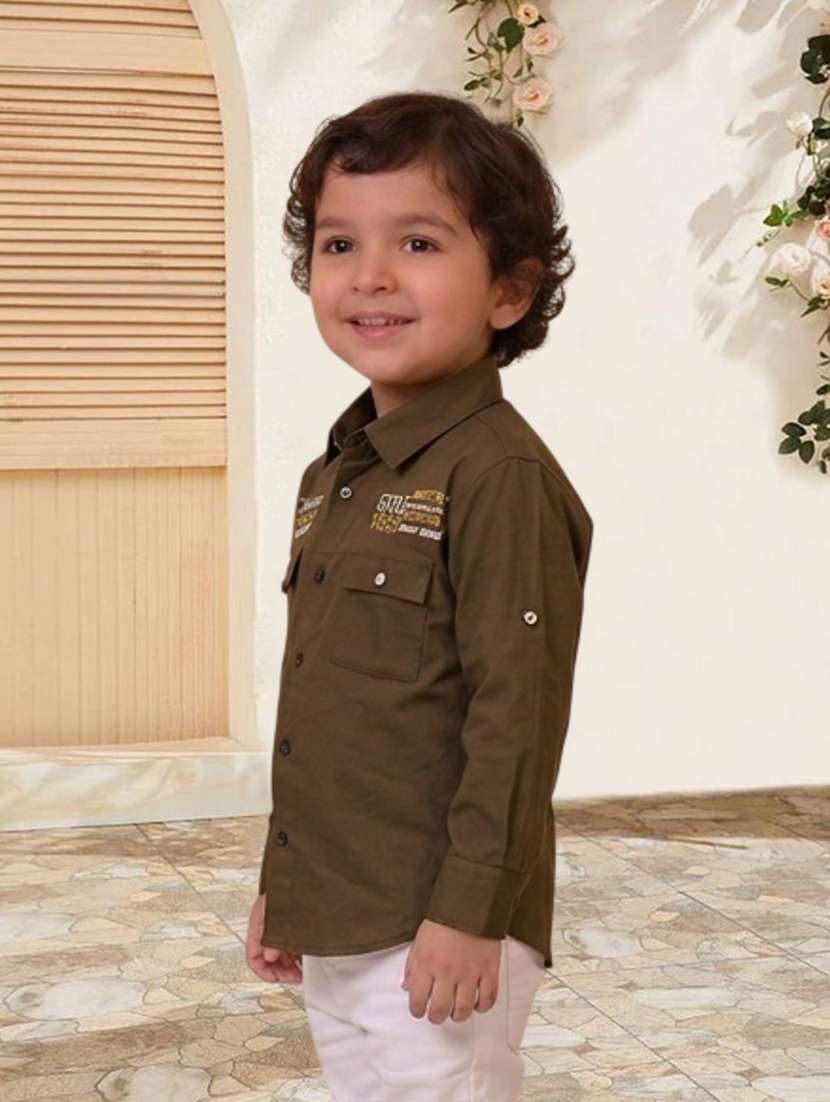 boys printed long sleeves regular fit shirt - 22562724 -  Standard Image - 1