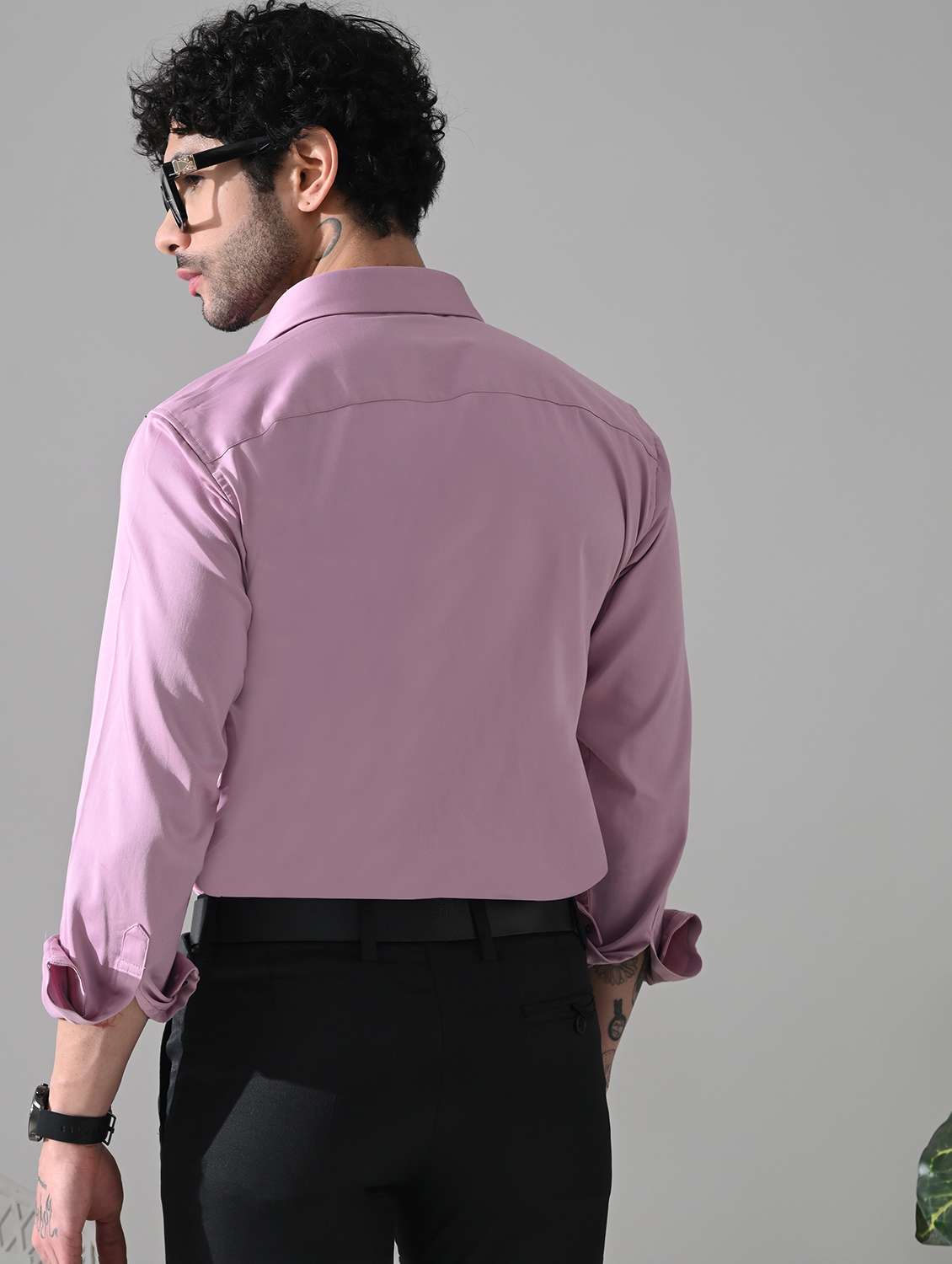 men embellished long sleeve slim fit casual shirt - 22562950 -  Standard Image - 4