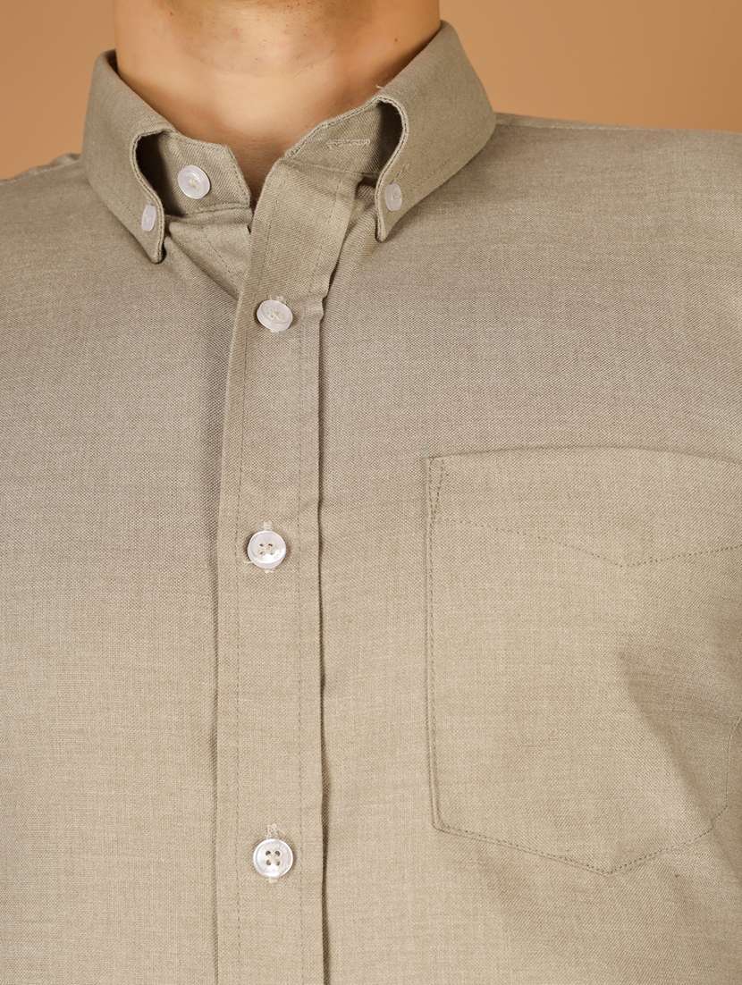 Men Solid Long Sleeve Slim Fit Formal Shirt - 22562969 -  Standard Image - 1