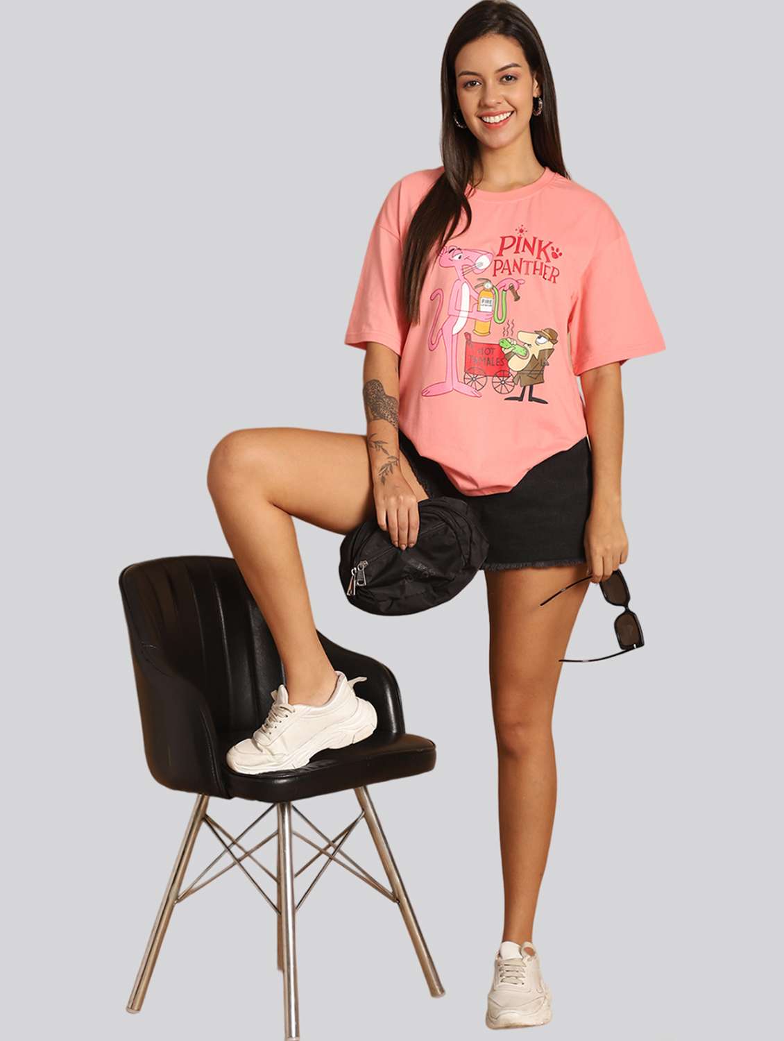 women printed short sleeves oversized t-shirt - 22563089 -  Standard Image - 4