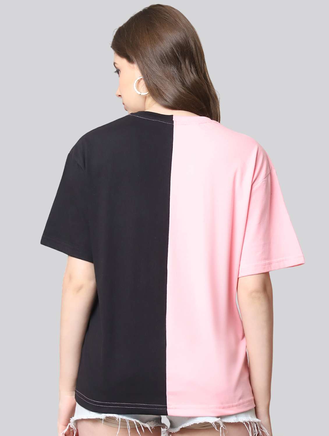 women printed short sleeves oversized t-shirt - 22563096 -  Standard Image - 4