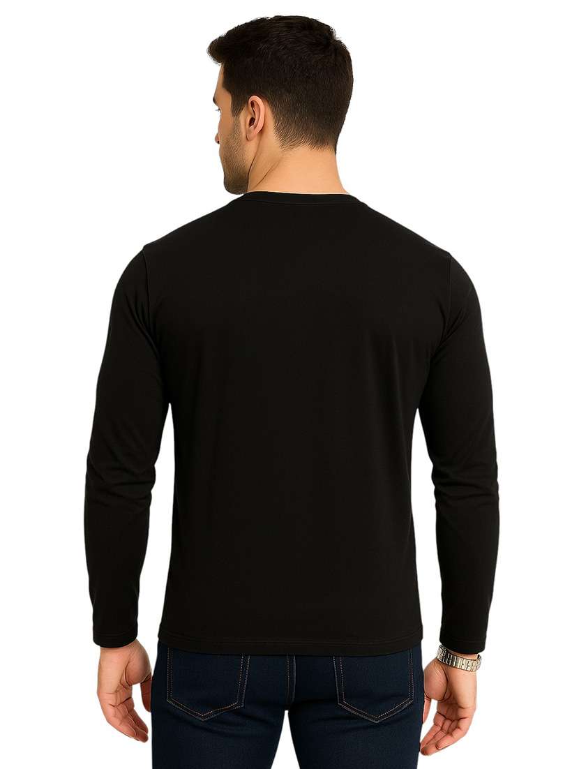 Men Color Block Long Sleeve Regular Fit T-shirt - 22563307 -  Standard Image - 4