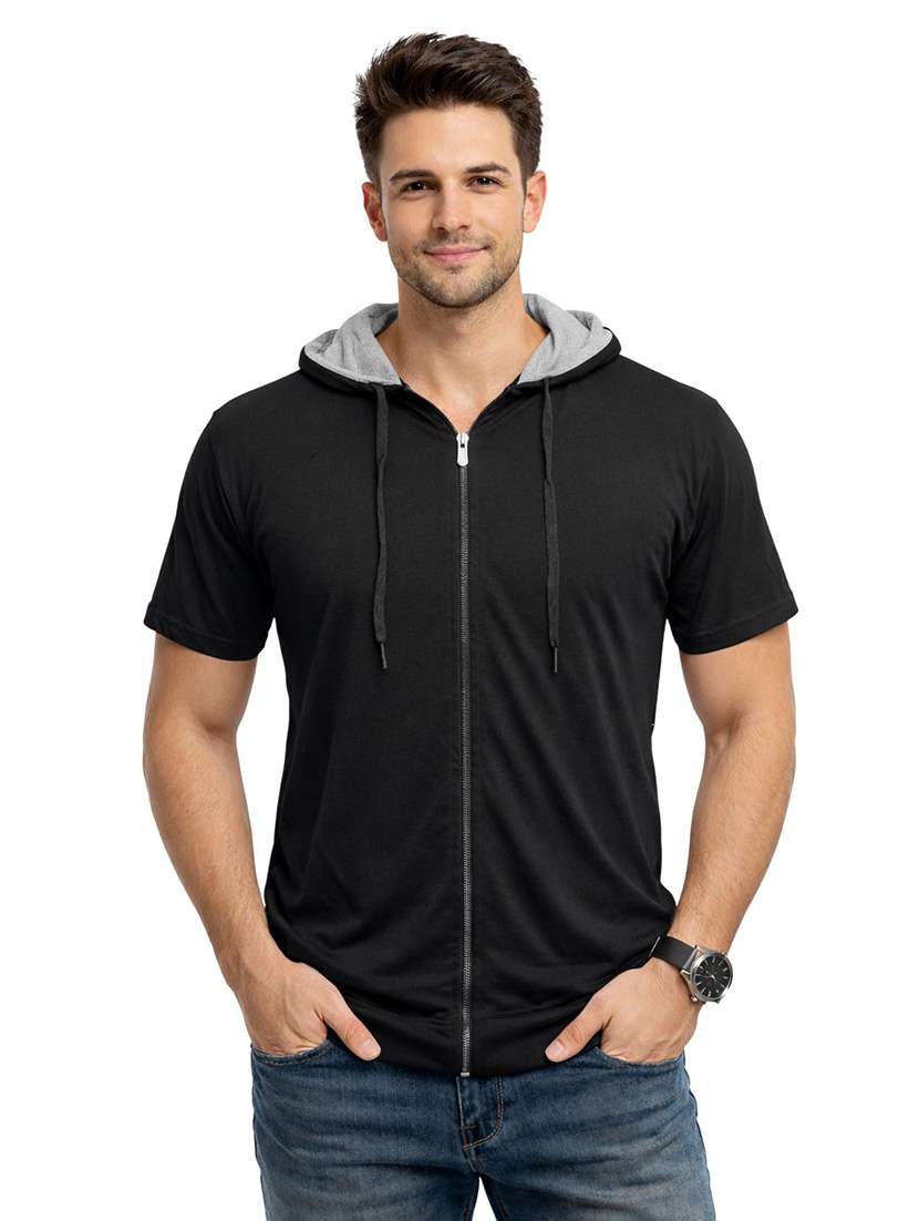 men solid short sleeve regular fit t-shirt