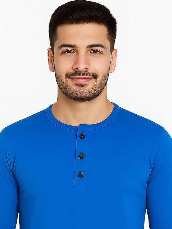 women solid long sleeves regular fit t-shirt - 22563364 -  Standard Image - 1