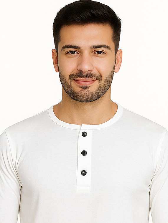 men solid long sleeves regular fit t-shirt - 22563368 -  Standard Image - 1