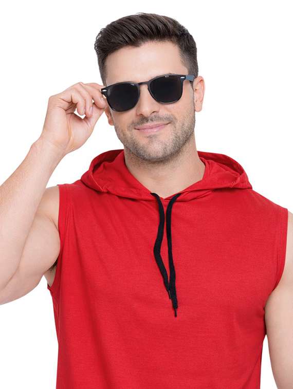 men solid sleeveless regular fit t-shirt - 22563435 -  Standard Image - 1