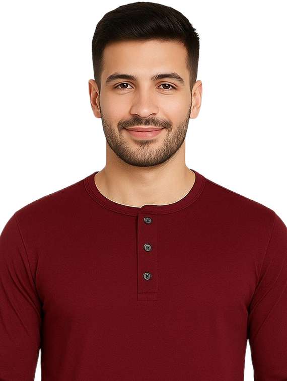 men solid long sleeve regular fit t-shirt - 22563442 -  Standard Image - 1