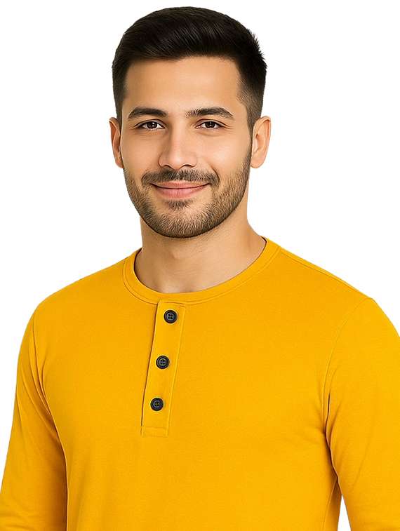 men solid long sleeve regular fit t-shirt - 22563445 -  Standard Image - 1