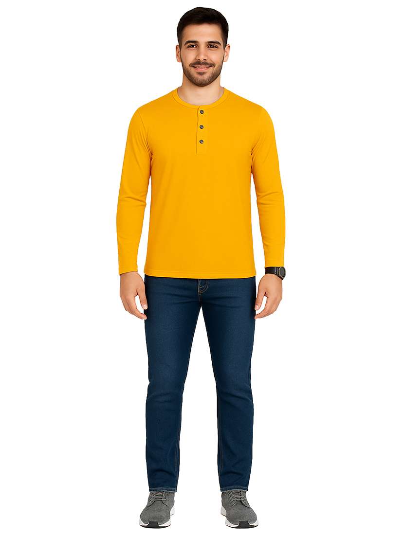 men solid long sleeve regular fit t-shirt - 22563445 -  Standard Image - 4