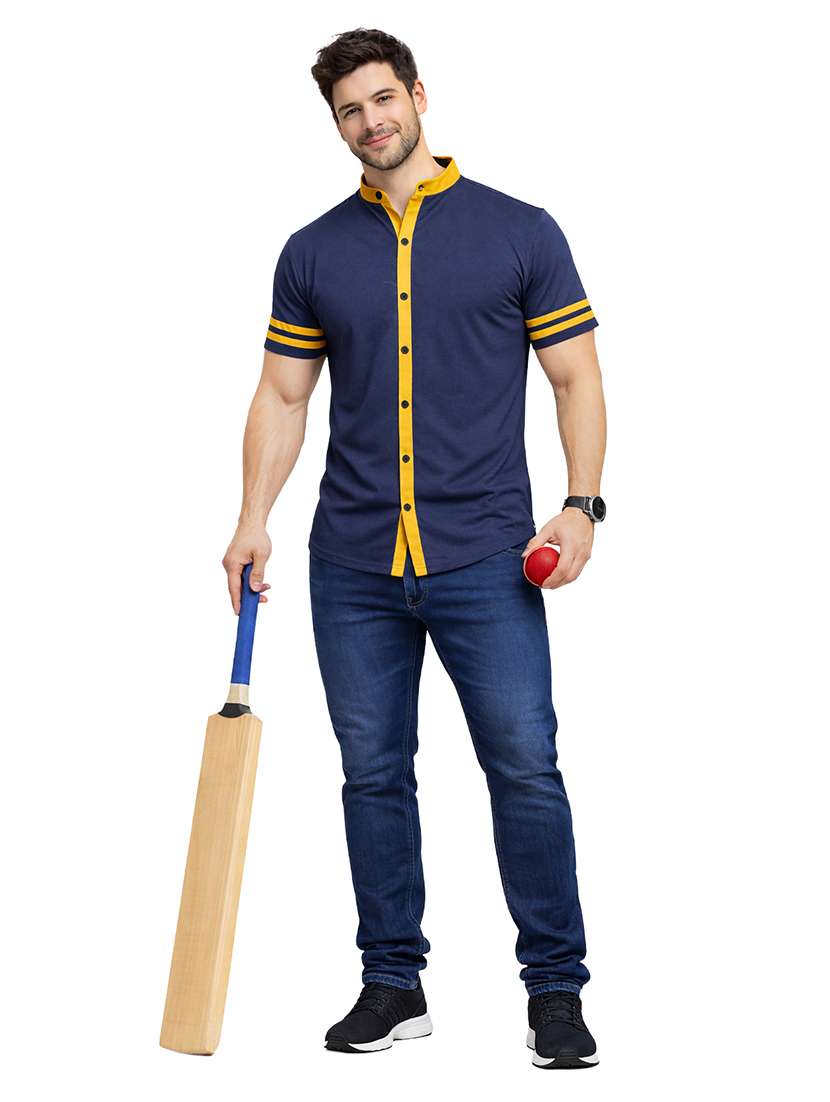 Men Solid Short Sleeve Regular Fit Casual Shirt - 22563572 -  Standard Image - 4