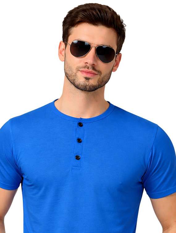 men solid short sleeve regular fit t-shirt - 22563712 -  Standard Image - 1