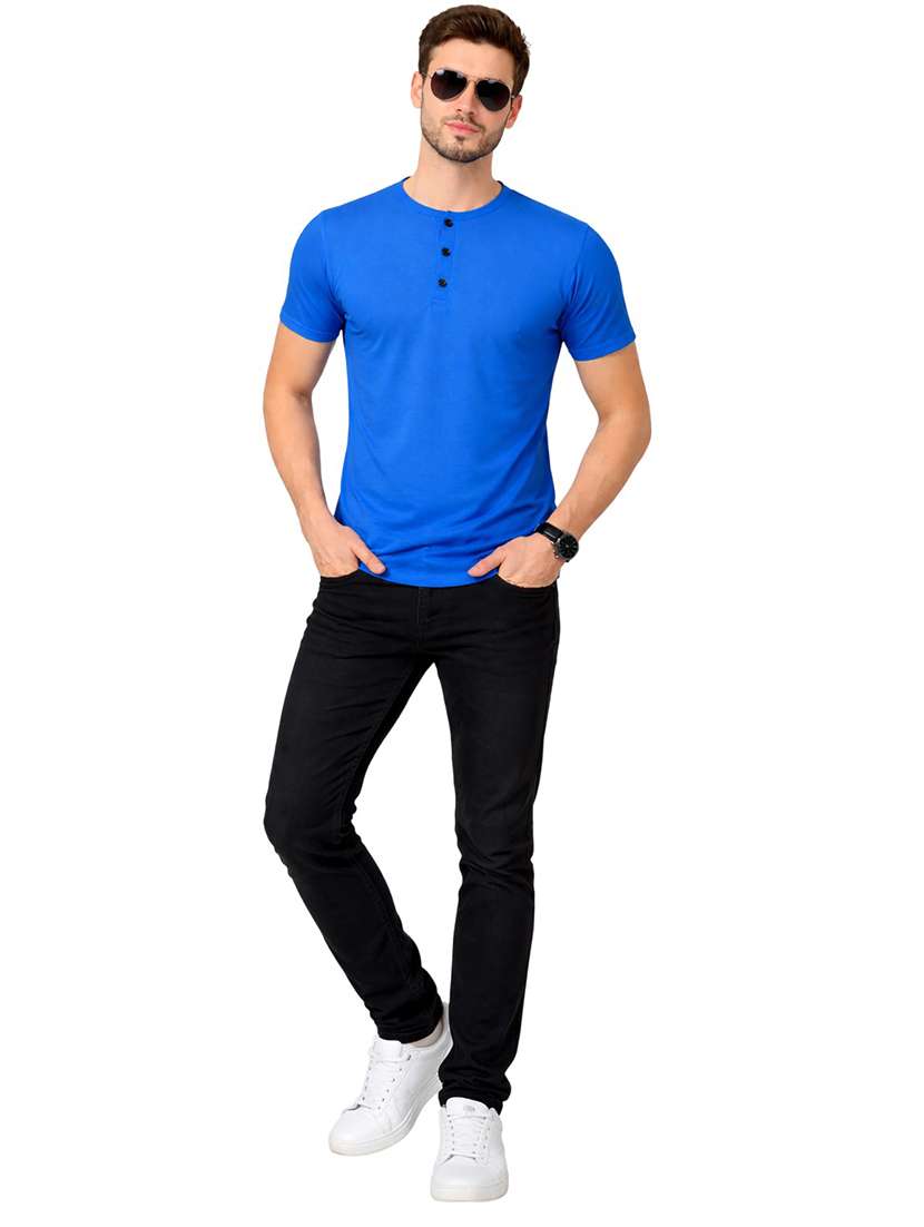 men solid short sleeve regular fit t-shirt - 22563712 -  Standard Image - 4