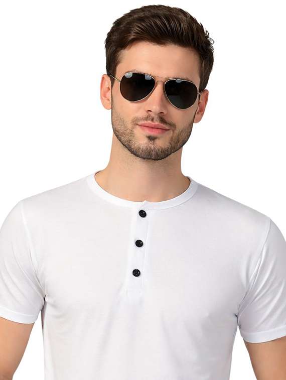men solid short sleeve regular fit t-shirt - 22563719 -  Standard Image - 1