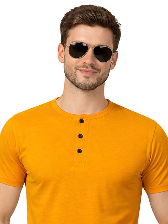 men solid short sleeve regular fit t-shirt - 22563720 -  Standard Image - 1