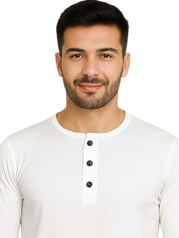 men solid long sleeve regular fit t-shirt - 22563740 -  Standard Image - 1