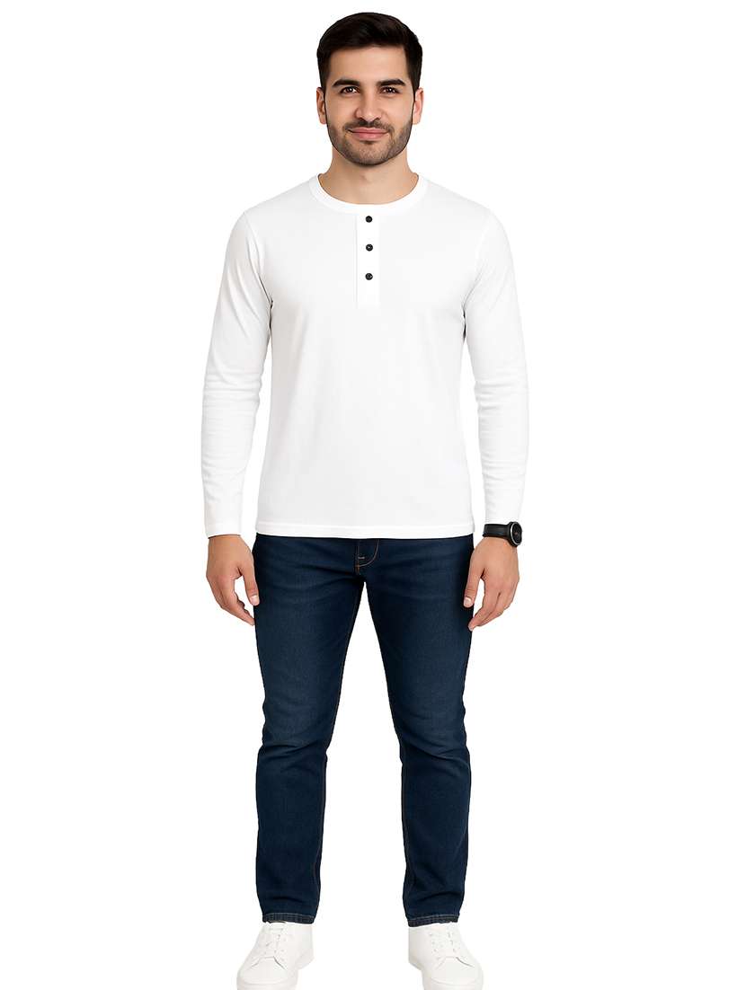 men solid long sleeve regular fit t-shirt - 22563740 -  Standard Image - 4
