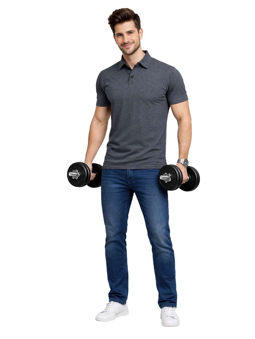 men solid short sleeve regular fit polo t-shirt - 22563753 -  Standard Image - 4