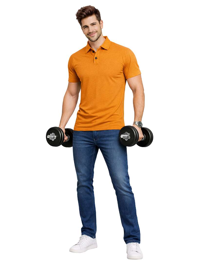 men solid short sleeve regular fit polo t-shirt - 22563756 -  Standard Image - 4