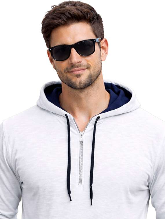 men solid long sleeve regular fit polo t-shirt - 22563815 -  Standard Image - 1
