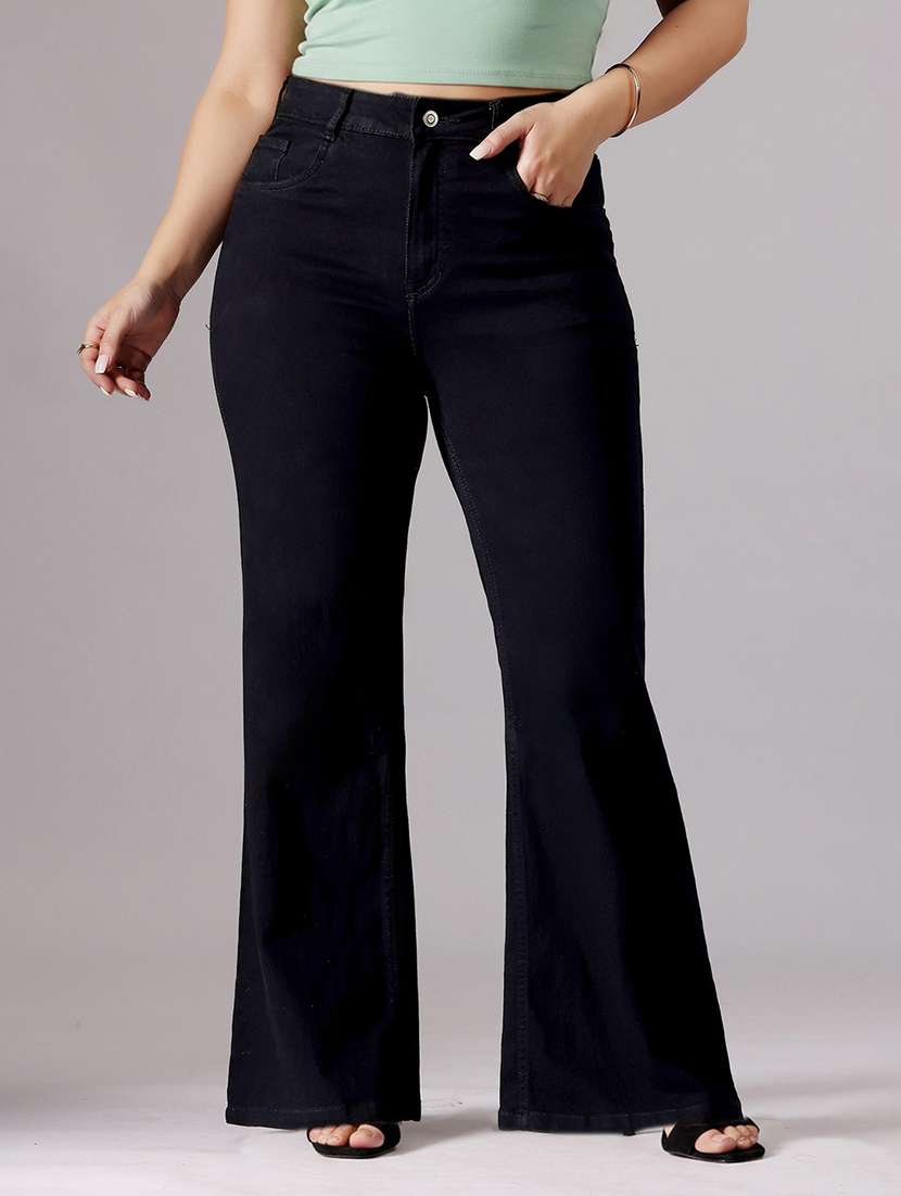 black denim jeans
