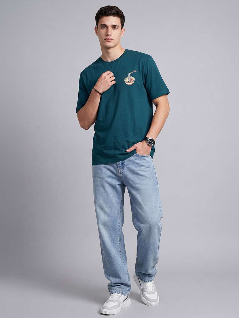 men printed round neck regular fit t-shirt - 22564795 -  Standard Image - 4