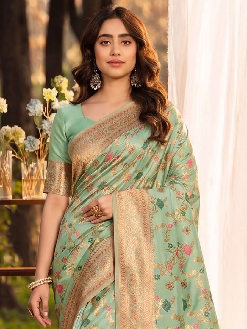 women self design banarasi saree with blouse - 22564962 -  Standard Image - 1