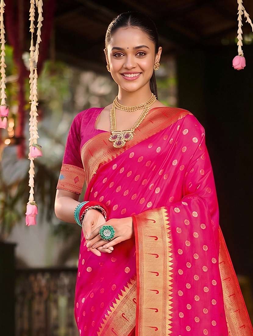 women self design paithani saree with blouse - 22564971 -  Standard Image - 1
