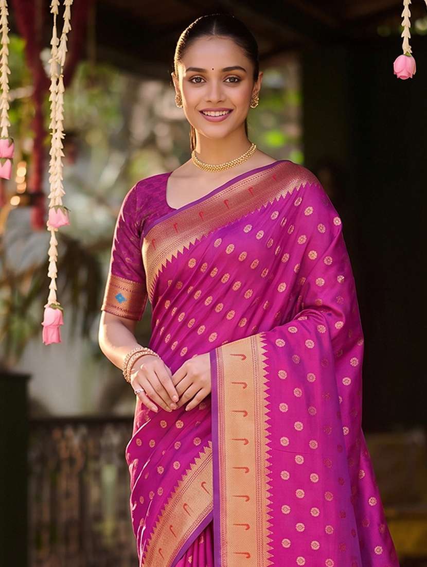 women self design paithani saree with blouse - 22564973 -  Standard Image - 1
