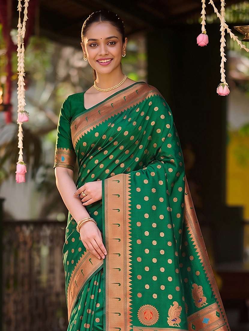 women self design paithani saree with blouse - 22564974 -  Standard Image - 1