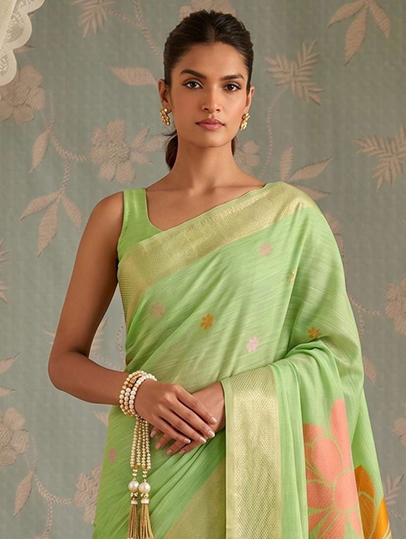women self design bordered saree with blouse - 22565011 -  Standard Image - 1
