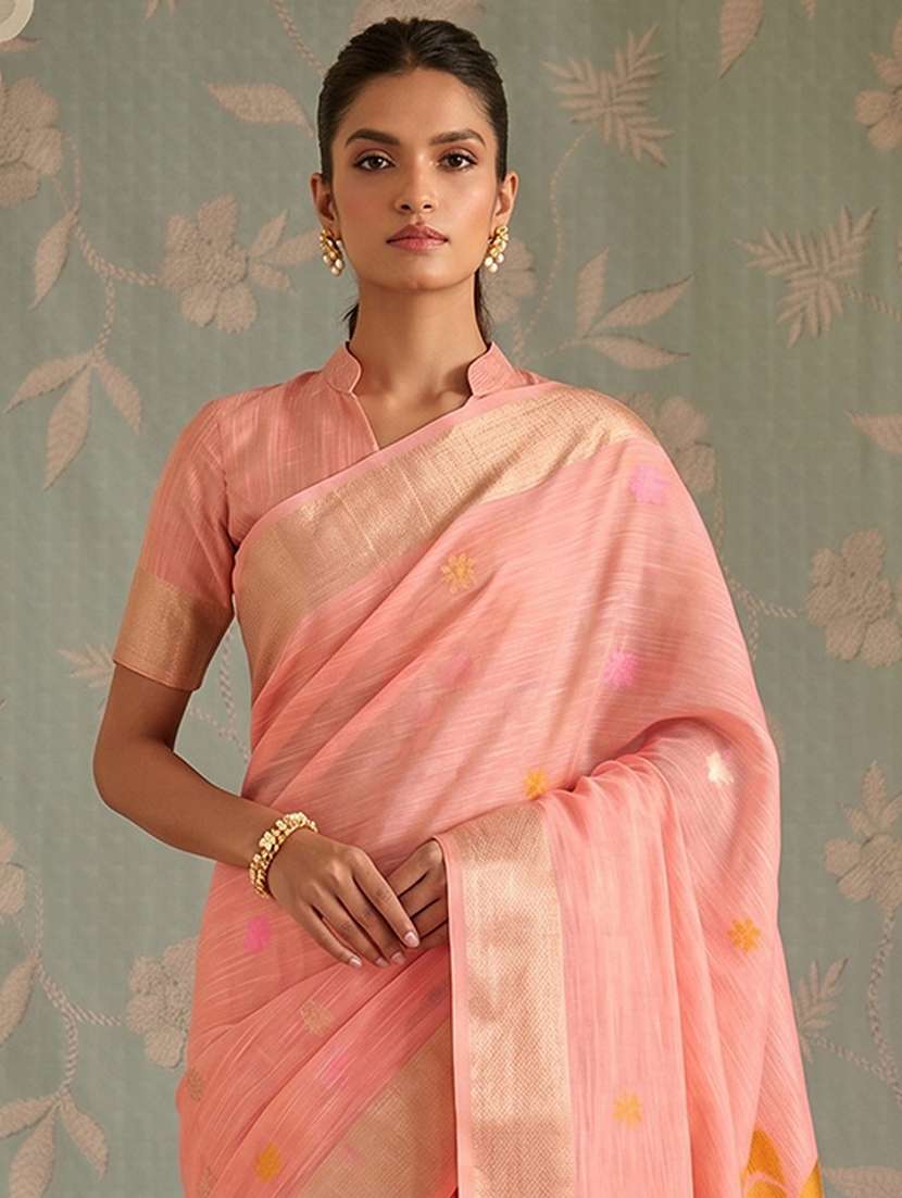 women self design bordered saree with blouse - 22565016 -  Standard Image - 1