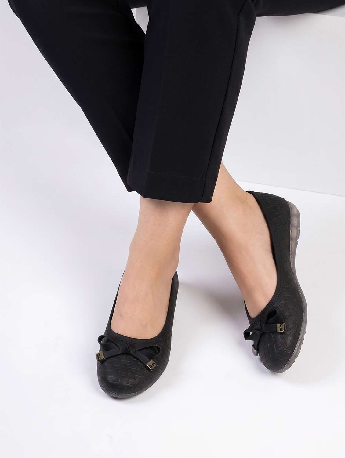 women textured slip on ballerina - 22565128 -  Standard Image - 4