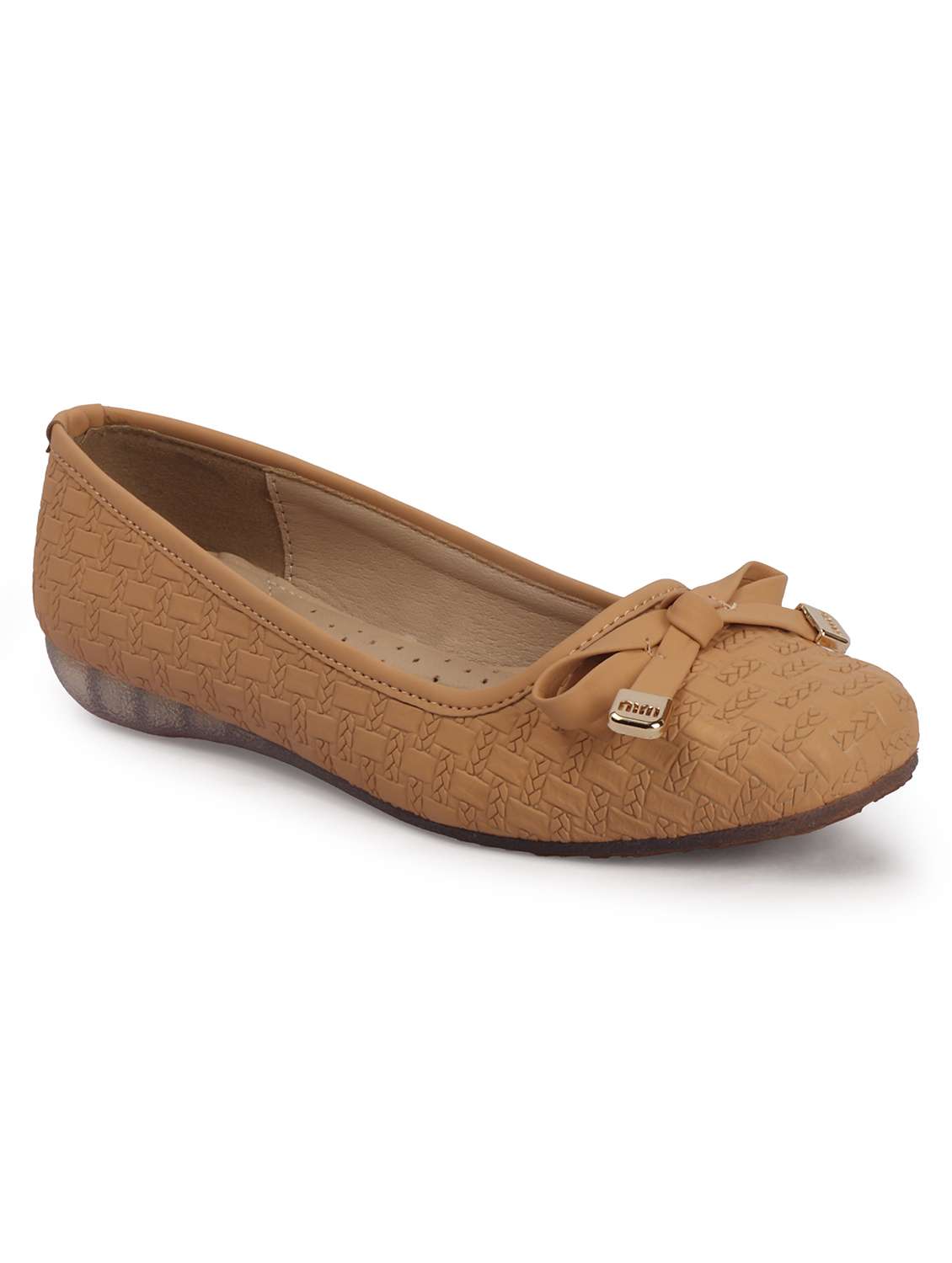 women textured slip on ballerina - 22565129 -  Standard Image - 1