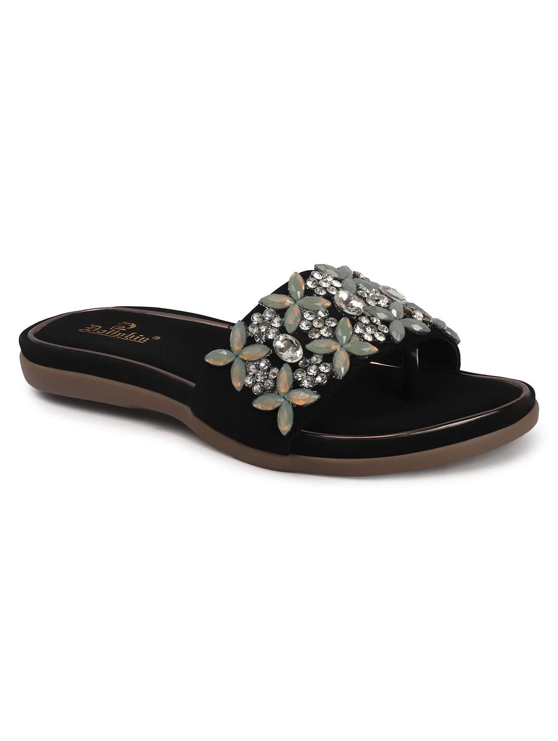 women embellished toe separator flats - 22565147 -  Standard Image - 1