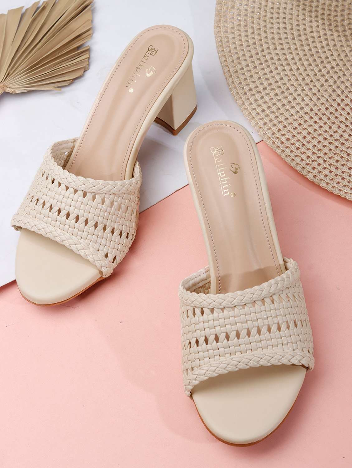 women textured slip on sandal