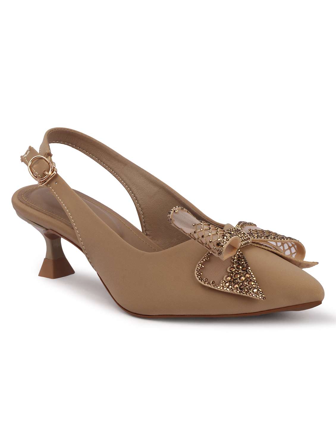 women embellished back strap sandal - 22565175 -  Standard Image - 1